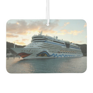 AIDAluna Cruise Ship in Road Town on Tortola Car Air Freshener
