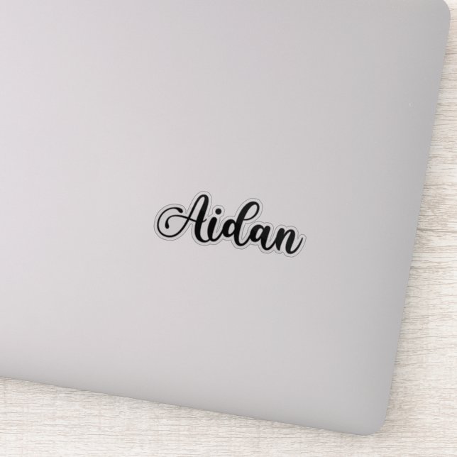 Aidan Name - Handwritten Calligraphy (Detail)