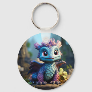 Aiden, a Whimsical Dragon Key Ring