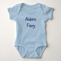 Aiden Baby Name Meaning Bodysuit