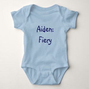 Aiden Baby Name Meaning Bodysuit