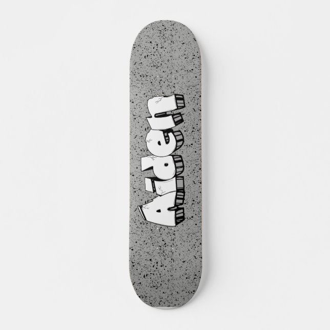 Aiden Graffiti Custom Personalised Cool Skateboard (Front)