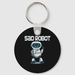Aidenacesarmy fight against cancer sad robot Aiden Key Ring