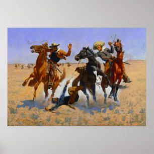 Aiding a Comrade Frederic Remington 1890 Poster