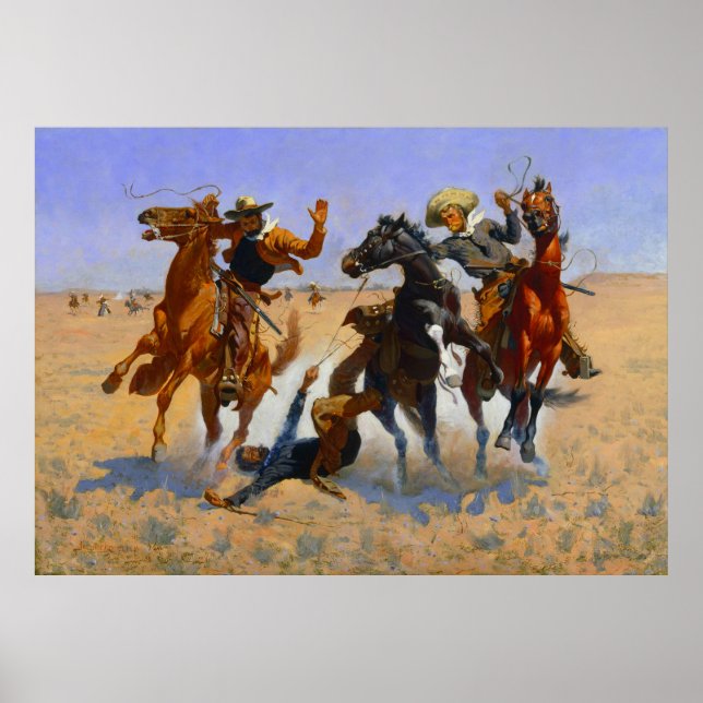 Aiding a Comrade Frederic Remington 1890 Poster (Front)