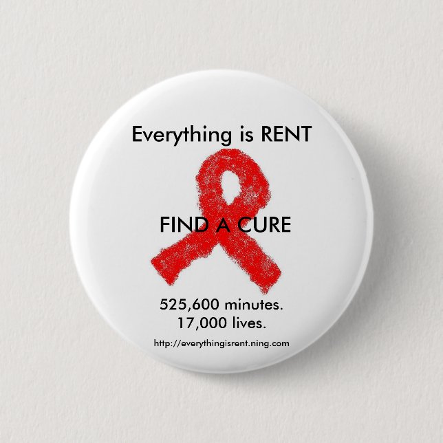 AIDS Awareness button (Front)