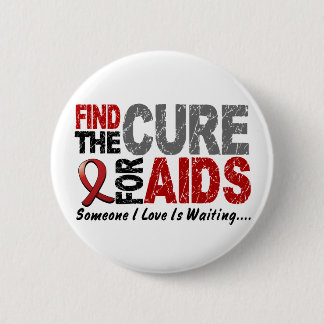 AIDS / HIV Find The Cure 1 6 Cm Round Badge