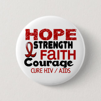 AIDS HIV HOPE 3 6 CM ROUND BADGE