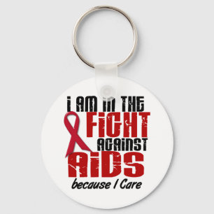 AIDS HIV In The Fight 1 I Care Key Ring