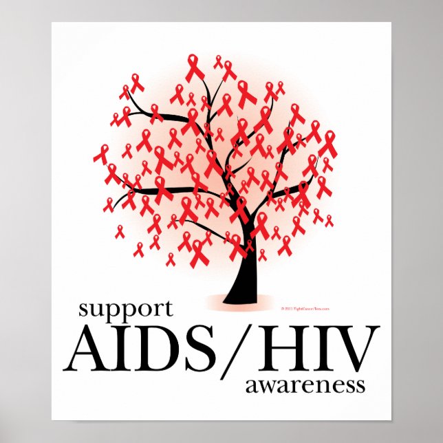 AIDS/HIV Tree Poster (Front)