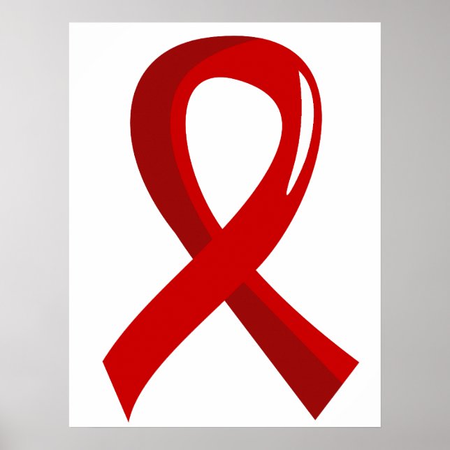AIDS Red Ribbon 3 Poster (Front)