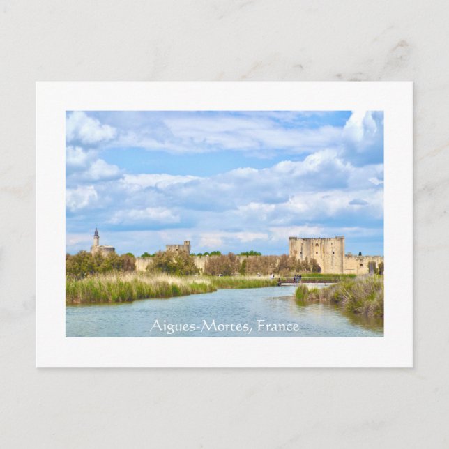 Aigues-Mortes, Walled City, Provence, France Postcard (Front)