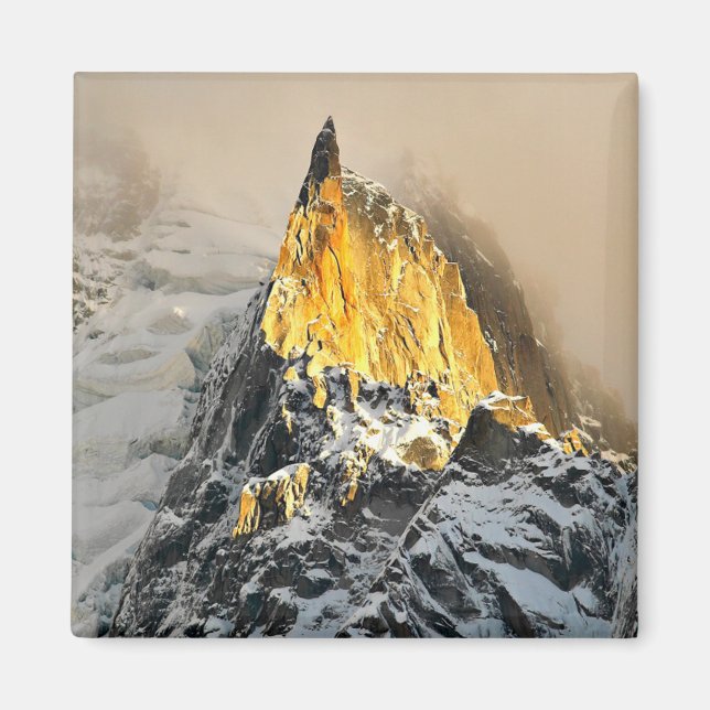 Aiguille des Deux Aigles Sunrise, Chamonix Magnet (Front)