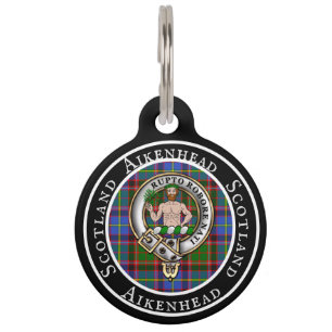 Aikenhead Badge/Tartan Personalized People ID Tag