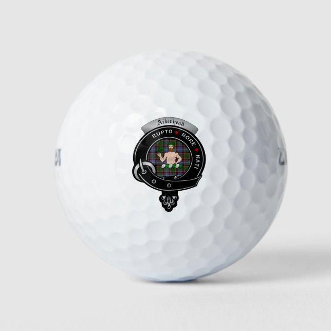 Aikenhed Clan Badge Golf Balls (Front)