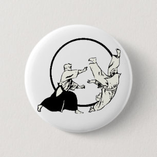 Aikido 6 Cm Round Badge
