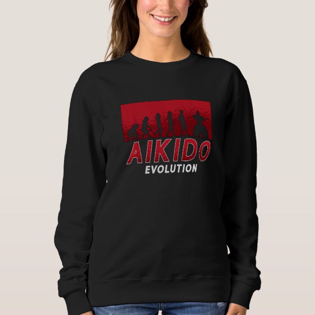 Aikido Evolution Martial Samurai Sports Fighter Ai Sweatshirt (Front)