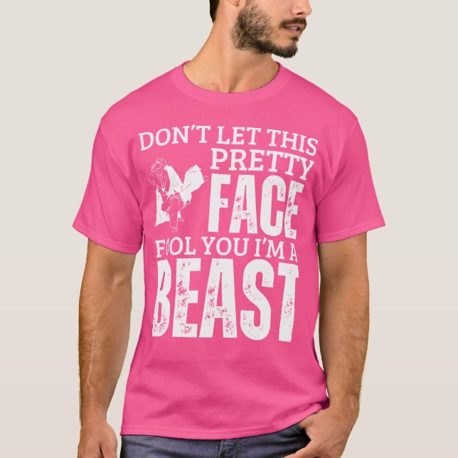 Aikido Girl I'M A Beast Funny Women Aikido T-Shirt (Front)