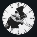 Aïkido in mouvement large clock<br><div class="desc">Aïkido flow</div>