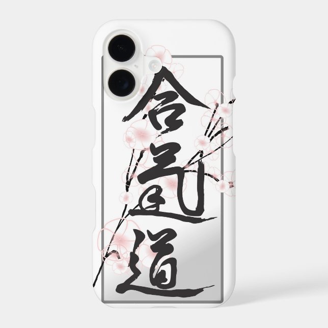 Aikido Kanji Phone Case (Back)