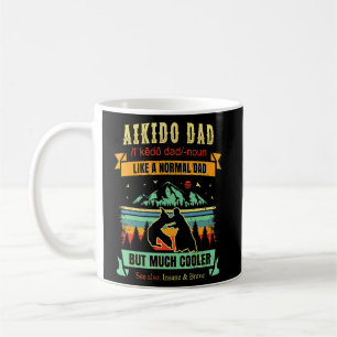 Aikido Self Defence Martial Art Retro Dad Vintage Coffee Mug