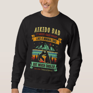 Aikido Self Defence Martial Art Retro Dad Vintage Sweatshirt