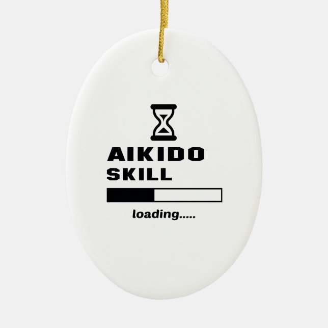 Aikido skill Loading...... Ceramic Tree Decoration (Front)