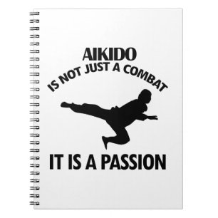 AIKIDO sports designs Spiral Notebook