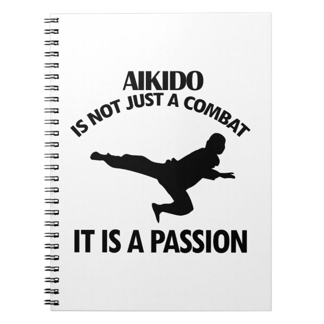 AIKIDO sports designs Spiral Notebook (Front)