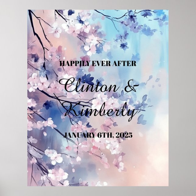 Aiko Wedding Sign Happily Ever After (Front)