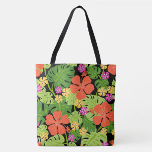 Ailani Hawaiian Hibiscus Tropical Bright Beach Bag