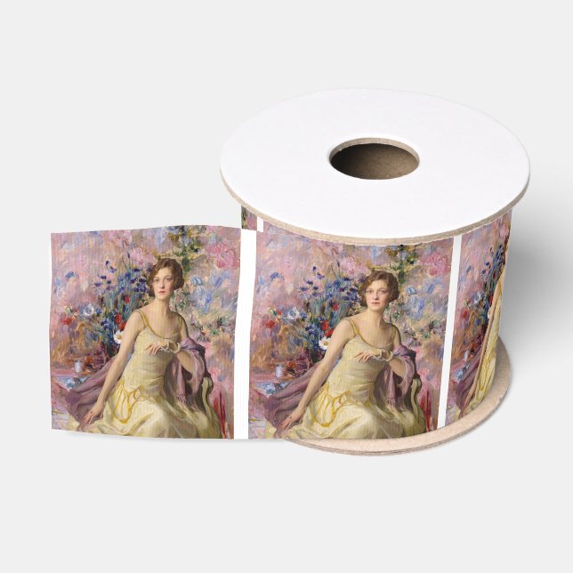 Ailsa Bruce with Villard Flowers Grosgrain Ribbon (Spool)