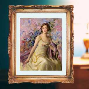 Ailsa Bruce with Villard Flowers Photo Print