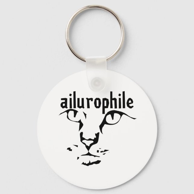 ailurophile key holder key ring (Front)