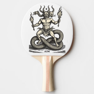 Aim Bringer of the Burning Torch Ping Pong Paddle