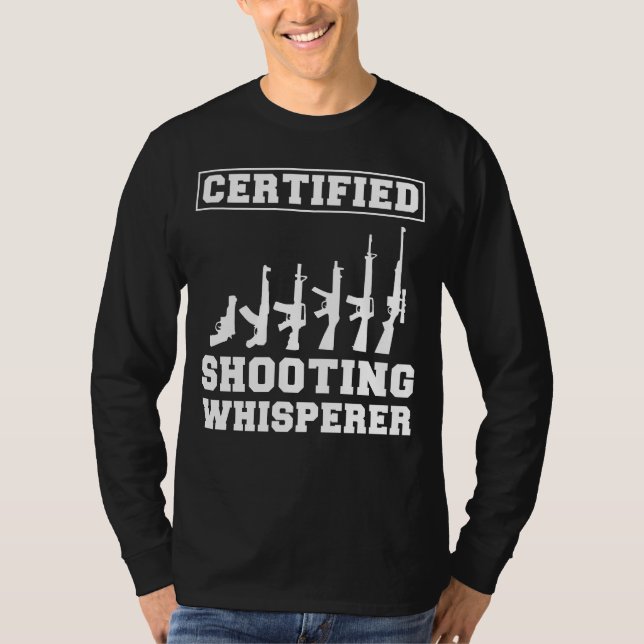 Aim for Fun: Certified Shooting Whisperer Tee - Fu (Front)