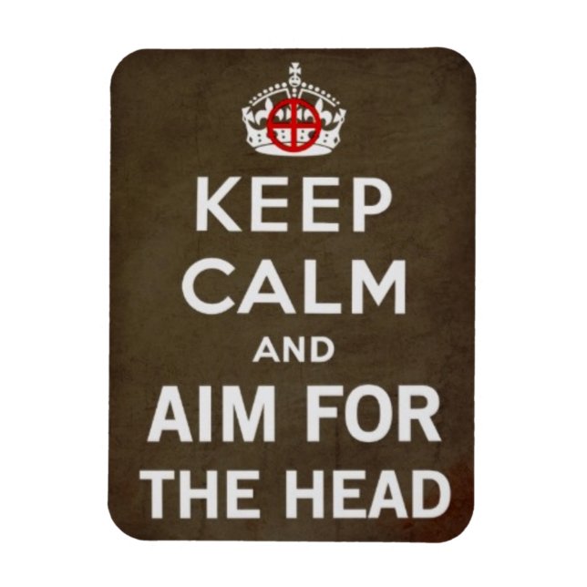 AIM FOR THE HEAD MAGNET (Vertical)