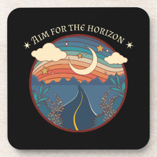 Aim for the horizon travel nature roadtrip coaster