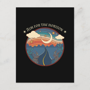 Aim for the horizon travel nature roadtrip enclosure card