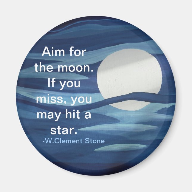Aim for the Moon magnet (Front)