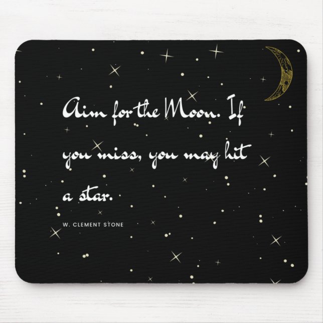 Aim for the Moon Mouse Pad (Front)