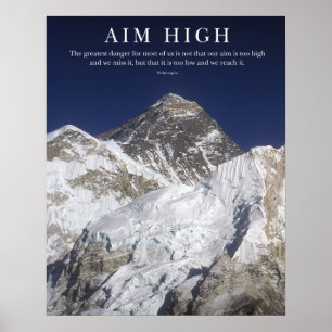 Aim High - Mt Everest Poster