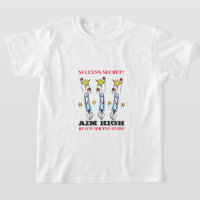 Aim High Reach For The Star Children Rocket T-Shir