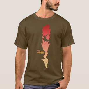 Aim Higher Motivational Rock Climbing T-Shirt