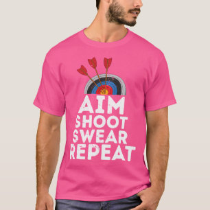 Aim Shoot r Repeat Archery T-Shirt