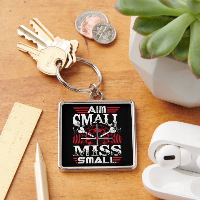 Aim Small Miss Small Premium Dart Key Ring (Desk)
