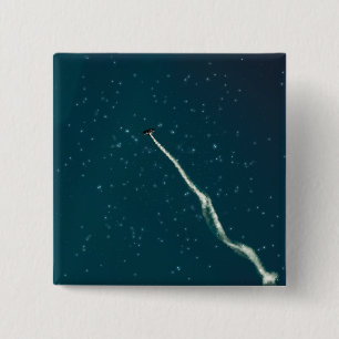 Aim towards stars 15 cm square badge