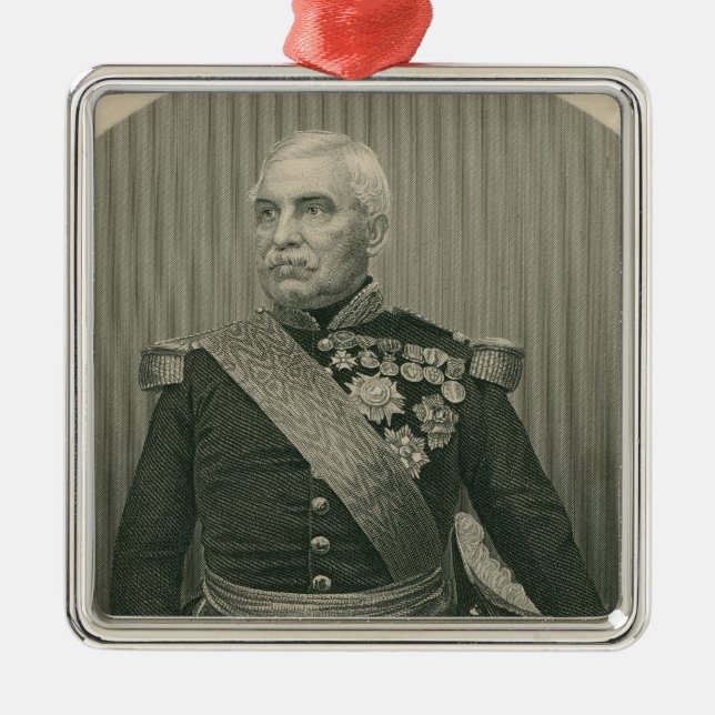 Aimable Jean Jacques Pelissier  Duc de Malakof Metal Tree Decoration (Front)