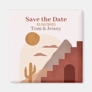 Aimant Save the Date - Terracotta by Ludilabel Magnet