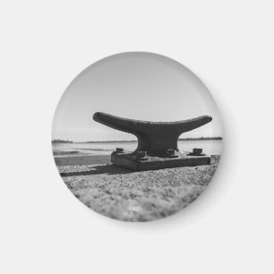 aimant thème marin, noir et blanc magnet